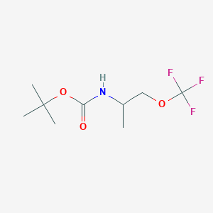 (1-Methyl-2-trifluoromethoxy-ethyl)-carbamic acid tert-butyl ester