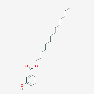 molecular formula C21H34O3 B14321072 Tetradecyl 3-hydroxybenzoate CAS No. 111722-00-0