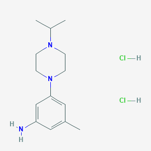3-Methyl-5-[4-(propan-2-yl)piperazin-1-yl]aniline dihydrochloride
