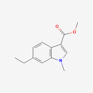 molecular formula C13H15NO2 B14321108 Methyl 6-ethyl-1-methyl-1H-indole-3-carboxylate CAS No. 112448-14-3