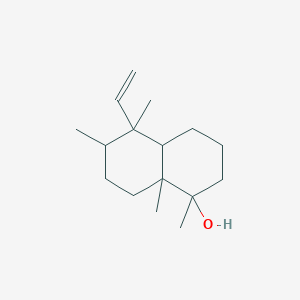 molecular formula C16H28O B14321146 5-Ethenyl-1,5,6,8a-tetramethyldecahydronaphthalen-1-ol CAS No. 111951-16-7