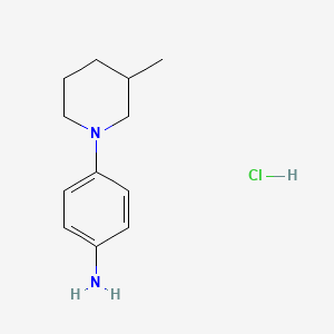 [4-(3-Methylpiperidin-1-yl)phenyl]amine hydrochloride
