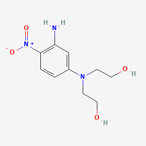 molecular formula C10H15N3O4 B14321179 Ethanol, 2,2'-((3-amino-4-nitrophenyl)imino)bis- CAS No. 104752-47-8