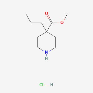 molecular formula C10H20ClNO2 B1432125 Methyl 4-propyl-4-piperidinecarboxylate hydrochloride CAS No. 1609402-78-9