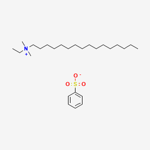 molecular formula C26H49NO3S B14321251 N-Ethyl-N,N-dimethylhexadecan-1-aminium benzenesulfonate CAS No. 101904-95-4