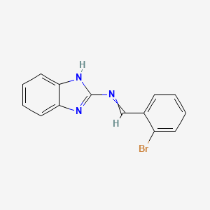 molecular formula C14H10BrN3 B14321272 N-(1H-Benzimidazol-2-yl)-1-(2-bromophenyl)methanimine CAS No. 108791-82-8