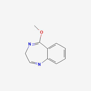 molecular formula C10H10N2O B14321278 5-Methoxy-3H-1,4-benzodiazepine CAS No. 107468-21-3
