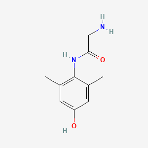 molecular formula C10H14N2O2 B14321303 N-(4-Hydroxy-2,6-dimethylphenyl)glycinamide CAS No. 108966-35-4