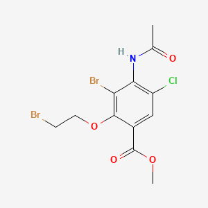 Methyl 4-acetamido-3-bromo-2-(2-bromoethoxy)-5-chlorobenzoate