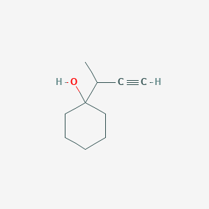 molecular formula C10H16O B14321325 Cyclohexanol, 1-(1-methyl-2-propynyl)- CAS No. 103934-07-2