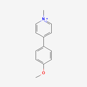 molecular formula C13H14NO+ B14321327 Pyridinium, 4-(4-methoxyphenyl)-1-methyl- CAS No. 106777-09-7