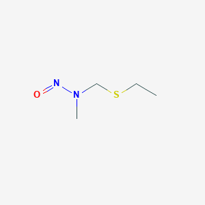 molecular formula C4H10N2OS B14321356 N-[(Ethylsulfanyl)methyl]-N-methylnitrous amide CAS No. 108342-52-5