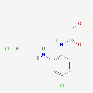 molecular formula C9H12Cl2N2O2 B1432137 n-(2-Amino-4-chlorophenyl)-2-methoxyacetamide hydrochloride CAS No. 1609395-70-1