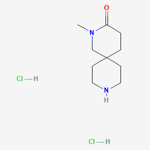 molecular formula C10H20Cl2N2O B1432142 2-Methyl-2,9-diazaspiro[5.5]undecan-3-one dihydrochloride CAS No. 1609409-16-6
