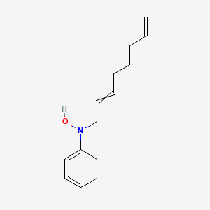 molecular formula C14H19NO B14321452 N-Hydroxy-N-(octa-2,7-dien-1-yl)aniline CAS No. 112165-14-7