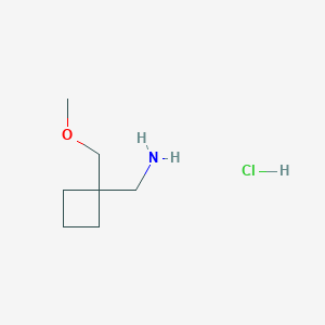 (1-(Methoxymethyl)cyclobutyl)methanamine hydrochloride
