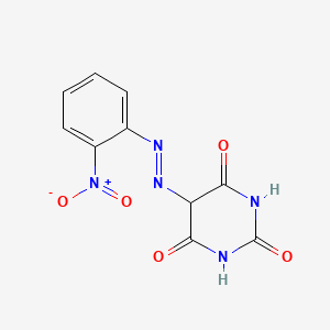 molecular formula C10H7N5O5 B14321498 5-[(E)-(2-Nitrophenyl)diazenyl]pyrimidine-2,4,6(1H,3H,5H)-trione CAS No. 102964-51-2
