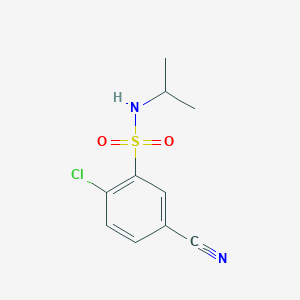2-chloro-5-cyano-N-(propan-2-yl)benzene-1-sulfonamide