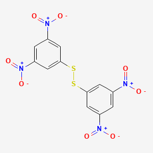 molecular formula C12H6N4O8S2 B14321559 Disulfide, bis(3,5-dinitrophenyl) CAS No. 102871-65-8