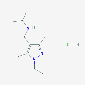 N-[(1-Ethyl-3,5-dimethyl-1H-pyrazol-4-yl)methyl]-2-propanamine hydrochloride