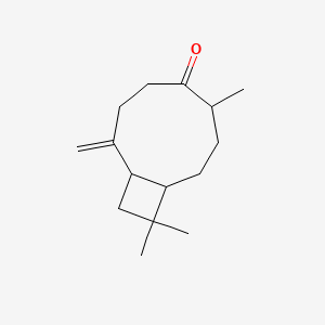 molecular formula C15H24O B14321572 Bicyclo[7.2.0]undecan-5-one, 6,10,10-trimethyl-2-methylene- CAS No. 109278-26-4