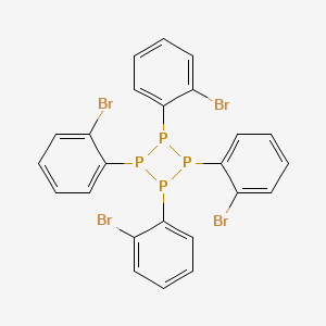 molecular formula C24H16Br4P4 B14321577 Tetrakis(2-bromophenyl)tetraphosphetane CAS No. 112329-51-8