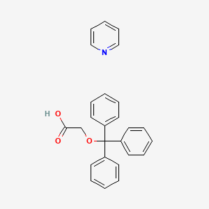 molecular formula C26H23NO3 B14321586 Pyridine;2-trityloxyacetic acid CAS No. 105938-41-8