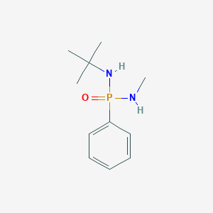 molecular formula C11H19N2OP B14321594 N-tert-Butyl-N'-methyl-P-phenylphosphonic diamide CAS No. 111783-65-4
