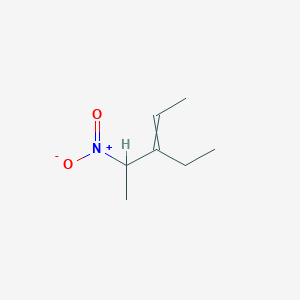 molecular formula C7H13NO2 B14321599 3-Ethyl-4-nitropent-2-ene CAS No. 104488-76-8