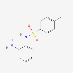molecular formula C14H14N2O2S B14321604 N-(2-Aminophenyl)-4-ethenylbenzene-1-sulfonamide CAS No. 105377-26-2