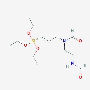 molecular formula C13H28N2O5Si B14321630 N-[2-[formyl(3-triethoxysilylpropyl)amino]ethyl]formamide CAS No. 112096-22-7