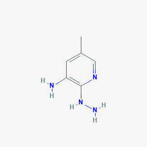 2-Hydrazinyl-5-methylpyridin-3-amine