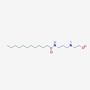 molecular formula C18H38N2O2 B14321669 N-{3-[(2-Hydroxyethyl)(methyl)amino]propyl}dodecanamide CAS No. 112111-78-1