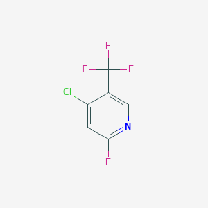molecular formula C6H2ClF4N B1432167 4-Chloro-2-fluoro-5-(trifluoromethyl)pyridine CAS No. 1227580-43-9