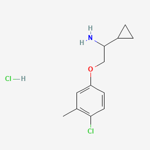 [2-(4-Chloro-3-methylphenoxy)-1-cyclopropylethyl]-amine hydrochloride
