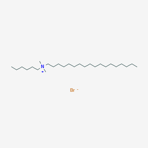 molecular formula C26H56BrN B14321692 N-Hexyl-N,N-dimethyloctadecan-1-aminium bromide CAS No. 111455-11-9