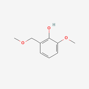 molecular formula C9H12O3 B14321731 Phenol, 2-methoxy-6-(methoxymethyl)- CAS No. 104199-12-4