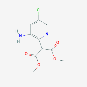 1,3-Dimethyl 2-(3-amino-5-chloropyridin-2-yl)propanedioate