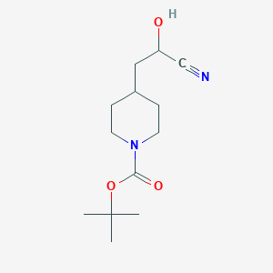 Tert-butyl 4-(2-cyano-2-hydroxyethyl)piperidine-1-carboxylate