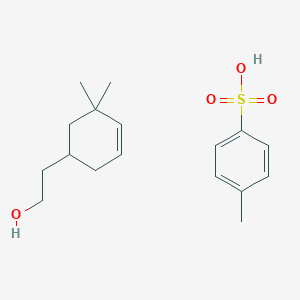 molecular formula C17H26O4S B14321779 2-(5,5-Dimethylcyclohex-3-en-1-yl)ethanol;4-methylbenzenesulfonic acid CAS No. 106672-99-5