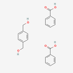 molecular formula C22H22O6 B14321790 Benzoic acid--(1,4-phenylene)dimethanol (2/1) CAS No. 102706-09-2