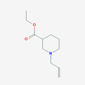 molecular formula C11H19NO2 B14321792 Ethyl 1-allylpiperidine-3-carboxylate 