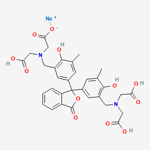 molecular formula C32H31N2NaO12 B1432182 O-Cresolphthalein complexone sodium salt CAS No. 1423037-17-5