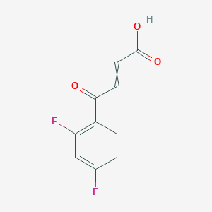 molecular formula C10H6F2O3 B1432186 4-(2,4-Difluorophenyl)-4-oxobut-2-enoic acid CAS No. 83844-25-1