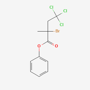 molecular formula C11H10BrCl3O2 B14321877 Phenyl 2-bromo-4,4,4-trichloro-2-methylbutanoate CAS No. 106749-74-0
