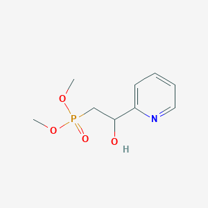 molecular formula C9H14NO4P B14321882 Dimethyl [2-hydroxy-2-(pyridin-2-yl)ethyl]phosphonate CAS No. 106728-56-7