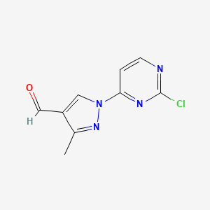 1-(2-Chloropyrimidin-4-yl)-3-methyl-1H-pyrazole-4-carbaldehyde