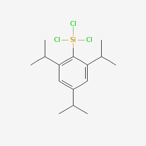 molecular formula C15H23Cl3Si B14321940 Trichloro[2,4,6-tri(propan-2-yl)phenyl]silane CAS No. 107742-40-5