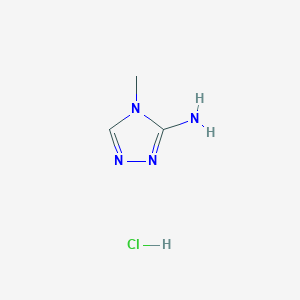 molecular formula C3H7ClN4 B1432195 4-Methyl-4H-1,2,4-triazol-3-amine hydrochloride CAS No. 1461658-32-1