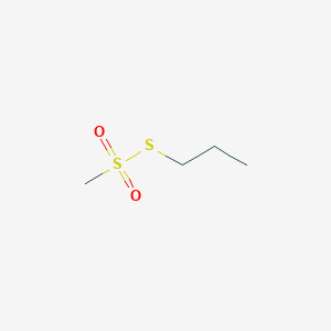 molecular formula C4H10O2S2 B014322 Propyl methanethiosulfonate CAS No. 24387-69-7